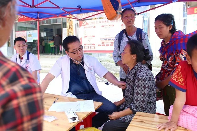 舒萍院长带领专家团队深入沿河县晓景乡开展“送医送药送健康”义诊帮扶活动