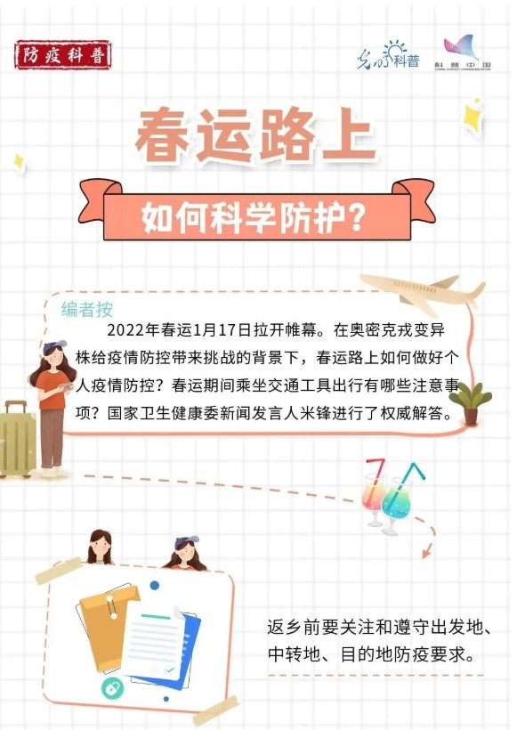 【科普】春运路上，如何科学防护？