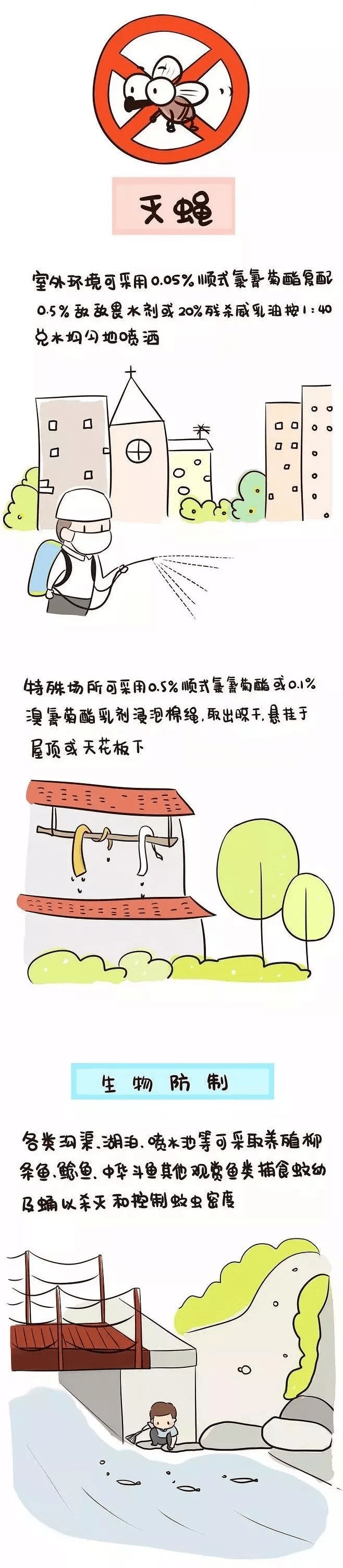 【病媒生物防制】漫画图解如何做好病媒生物防制工作