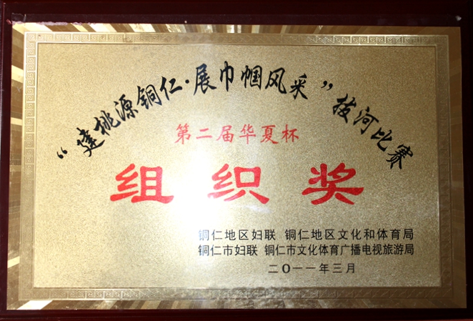 建桃源铜仁 展巾帼风采 拔河比赛组织奖