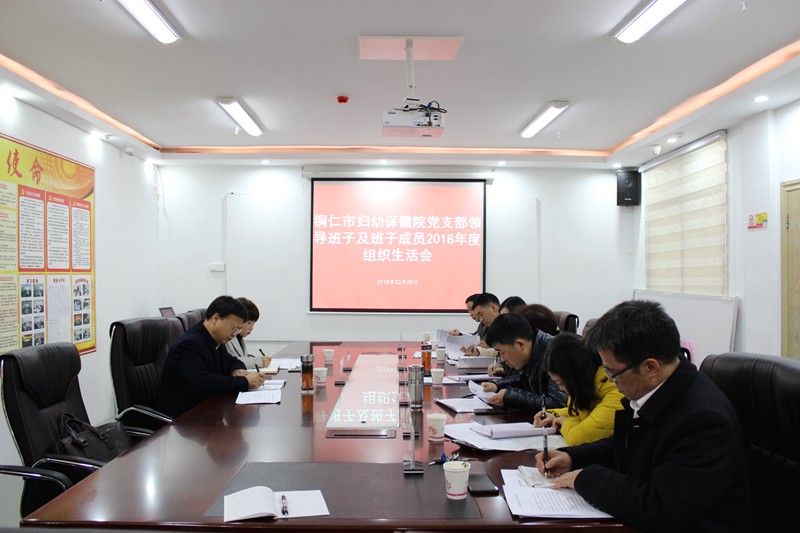 铜仁市妇幼保健院党支部召开2018年度支部班子专题组织生活会