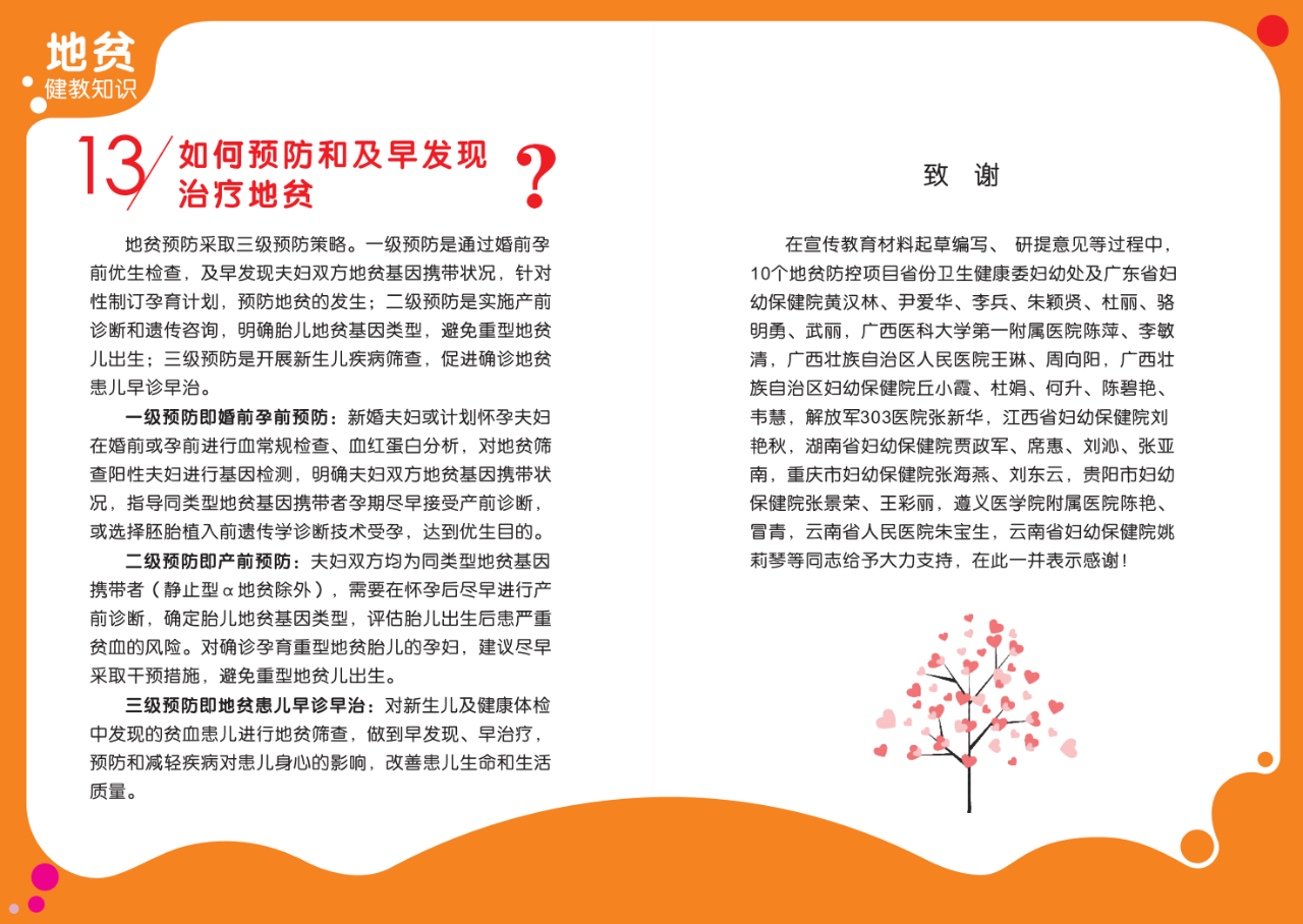 【科普】防治地贫 健康孕育——地中海贫血防治健康教育知识读本