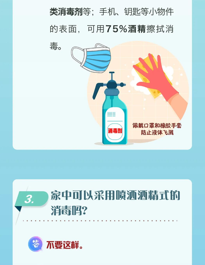 新冠肺炎疫情期间：科学消毒，你问我答！