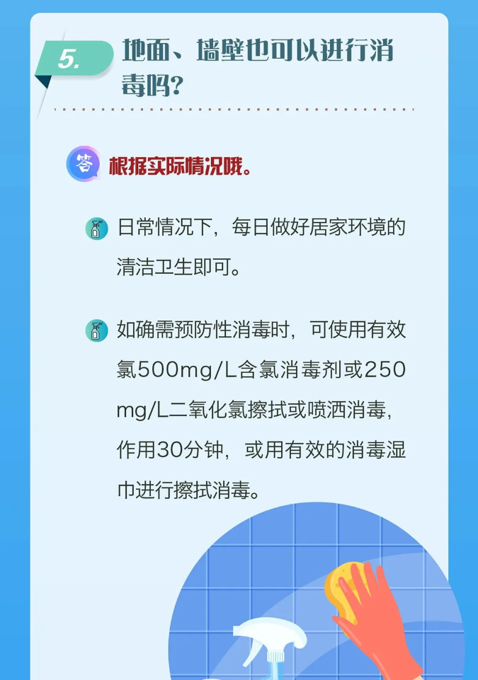 新冠肺炎疫情期间：科学消毒，你问我答！